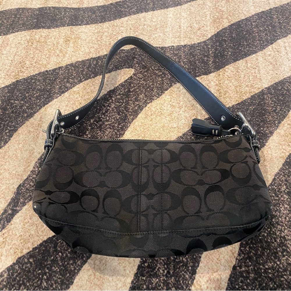 Bag, Coach Black Signature Small Shoulder
